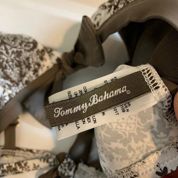 Tommy Bahama Bikini Top Womens XL Extra Large Multi Push Up Tie Back Padded - Picture 7 of 11